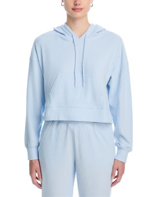 Brushed Rib Crop Hoodie - Exclusive