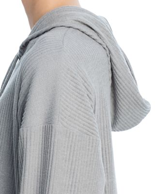 Brushed Rib Crop Hoodie - Exclusive