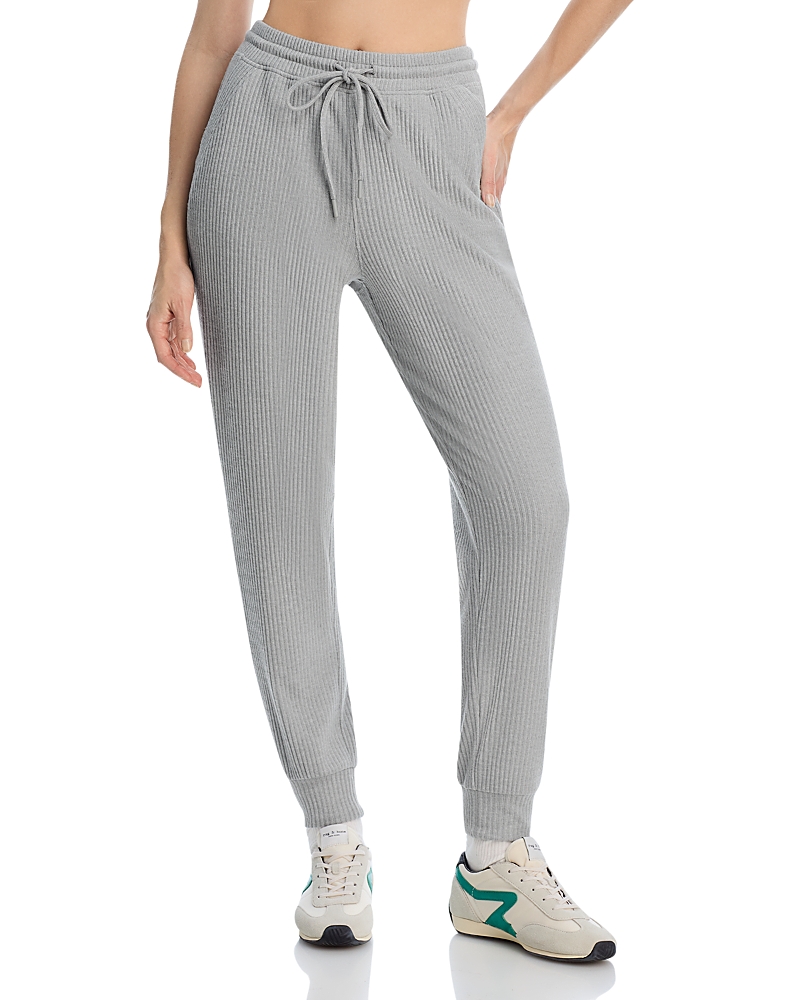 Aqua Brushed Rib Joggers - Exclusive