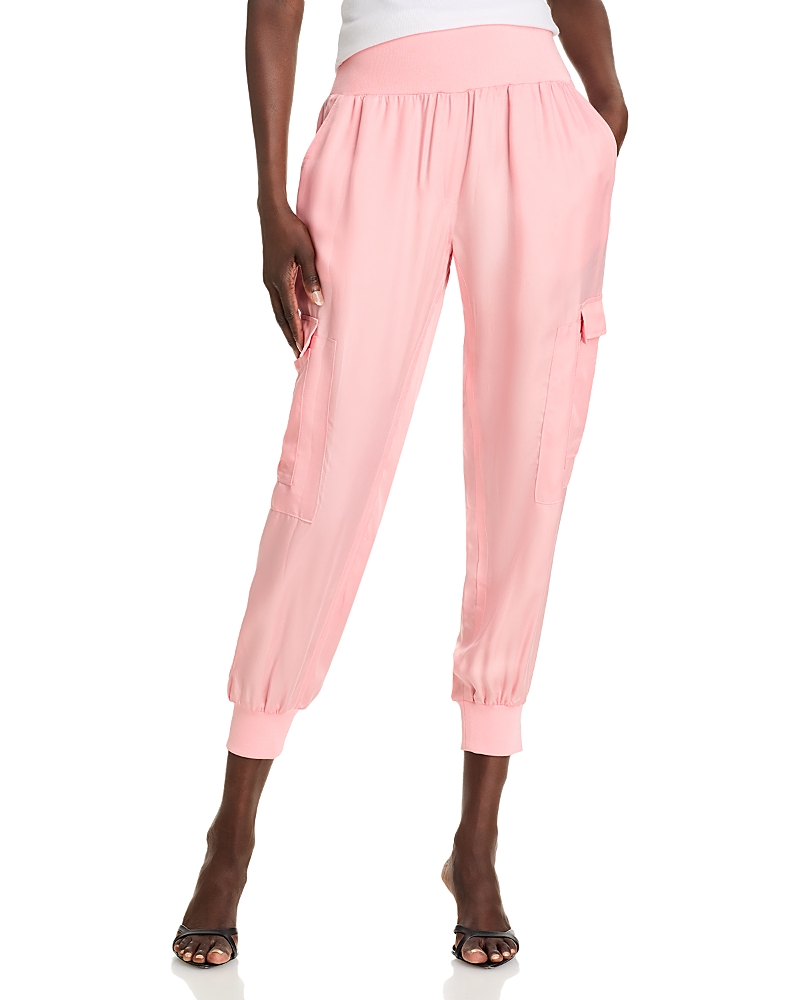 Cinq À Sept Cinq A Sept Giles High-waist Jogger Pants In Pink