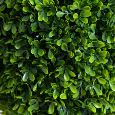 3&#39; UV Resistant Artificial Double Ball Boxwood Topiary with Integrated Ground Stake (Indoor/Outdoor), Set of 2