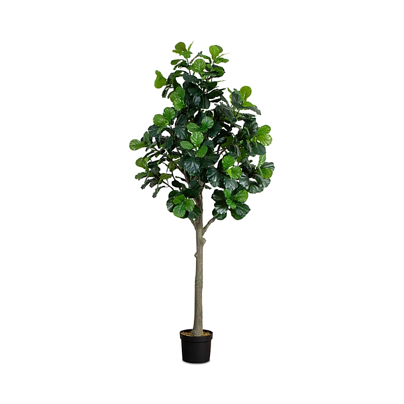 Nearly Natural Artificial Fiddle Leaf Tree, 12' In Green