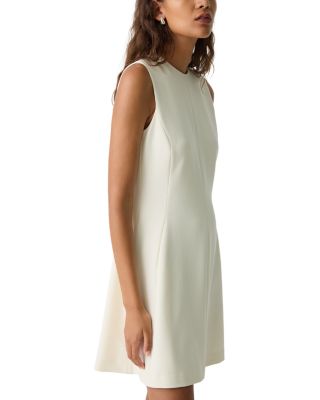 Crepe Flared Mini Dress
