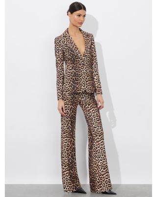 Macey Fitted Leopard Print Blazer