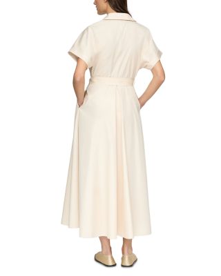 Notch Lapel Shirt Dress