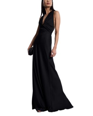 Cowl Neck Halter Gown