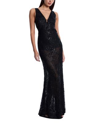 Embellished Cutout Gown 
