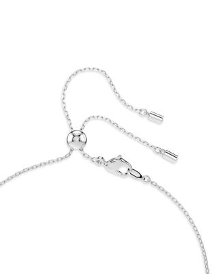 Ariana Grande Imitation Pearl & Crystal Heart Y Necklace, 14.875-17.75"