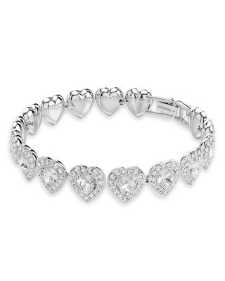 Ariana Grande Crystal Heart Halo Tennis Bracelet
