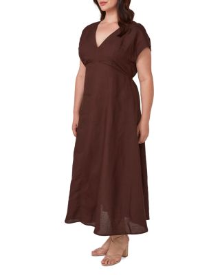 Aubrey V Neck Midi Dress