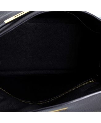 Kelly 28 Handbag Black Togo with Gold Hardware