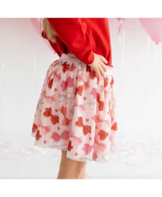  Bow Love Valentine's Day Tutu Skirt - Big Kid