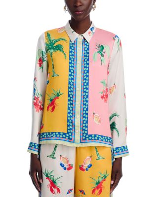 Printed Long Sleeve Blouse - Exclusive