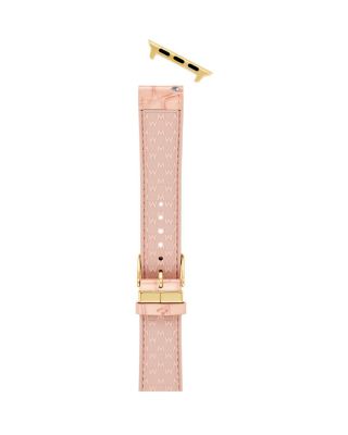 Ballet Pink Leather Bracelet Band for Apple Watch&reg;, 38-49mm