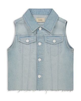 DL1961 - Girls' Manning Distressed Denim Vest - Big Kid