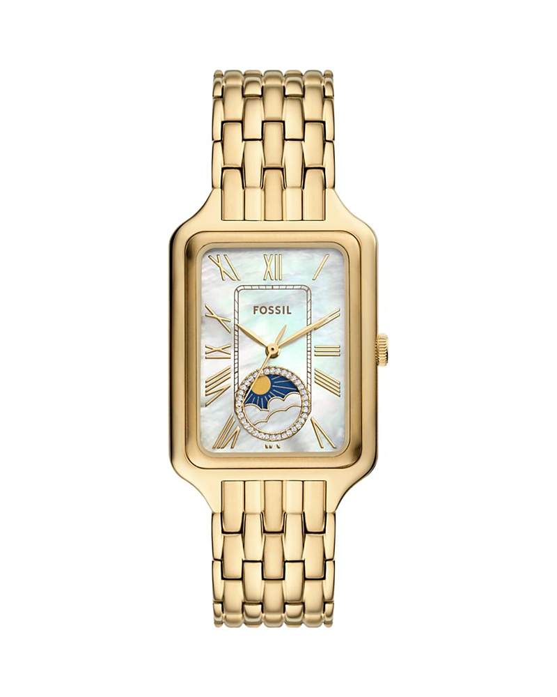 Fossil Raquel Sun & Moon Watch, 28mm X 45mm In Gold