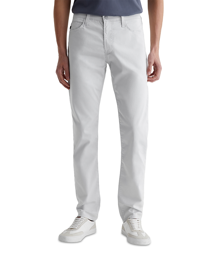 Ag Everett Slim Straight Leg Airluxe Performance Pant In Dry Dust In Almost White