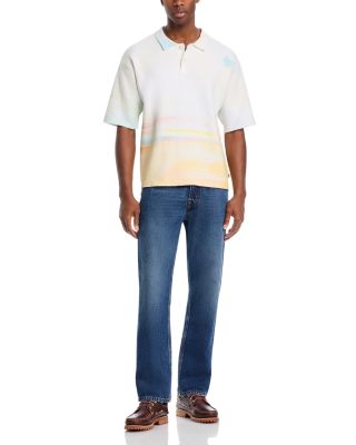 Oversized Horizon Knit Polo Shirt