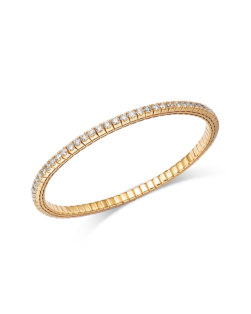 Bloomingdale's Fine Collection Diamond Stretch Tennis Bracelet In 14k Yellow Gold, 4.0 Ct. T. W. In Gold