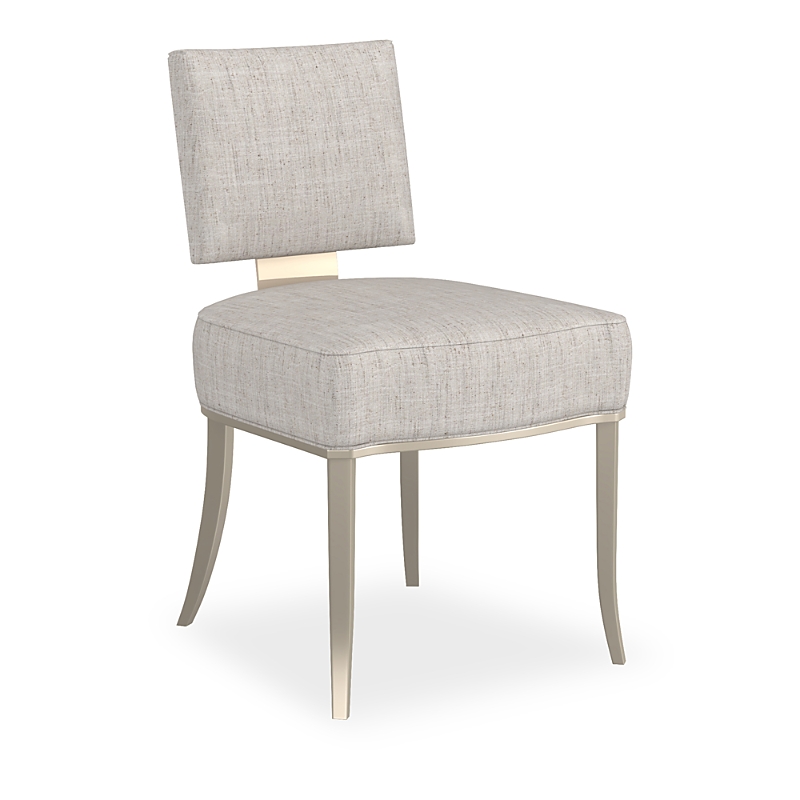 Caracole Reserved Seating Side Chair - Light Gray