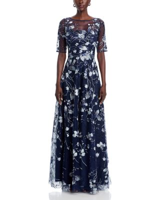 Floral Embroidered Gown