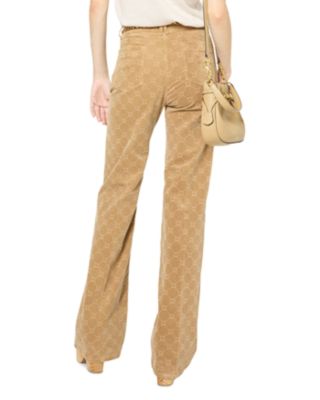 Anna High Waist Flared Jeans in Sand