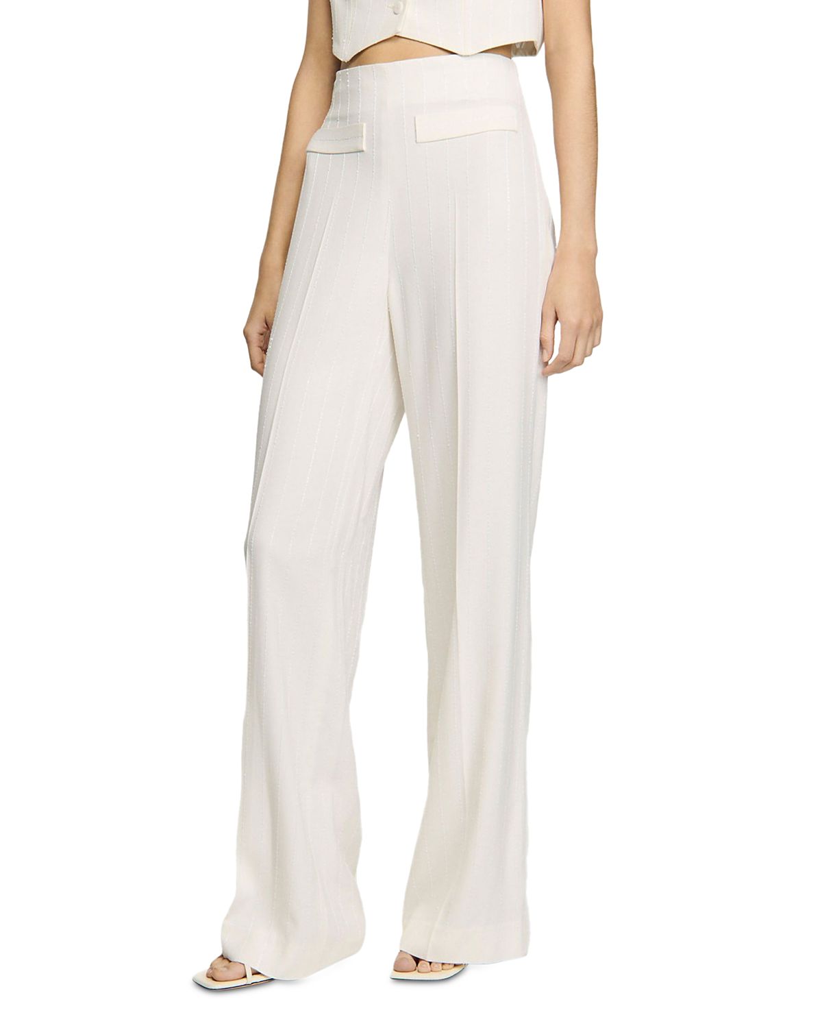 Sandro Sequin Suit Pants
