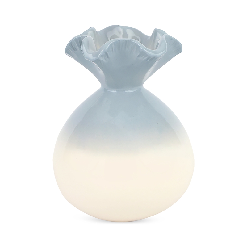 Vietri Casa Gray Bud Vase In Blue