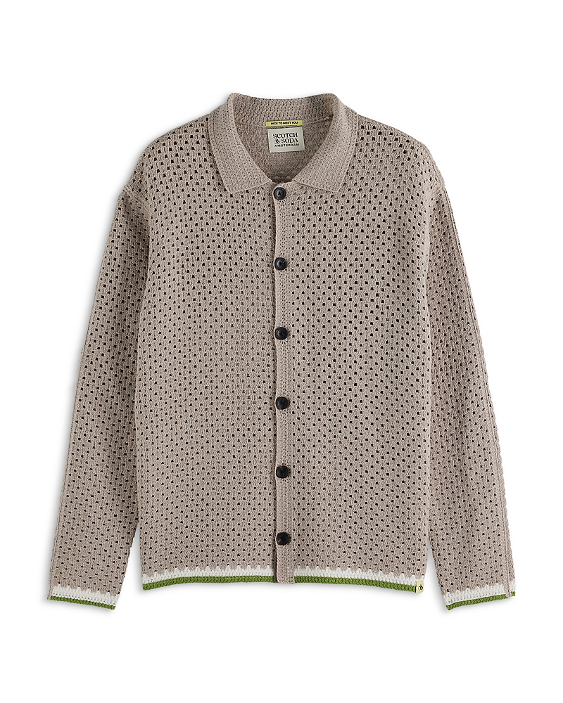 Scotch & Soda Crochet Cardigan Sweater