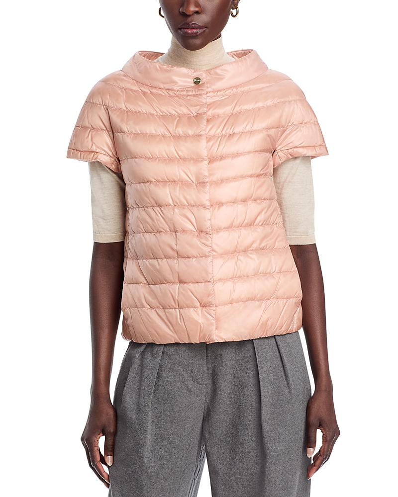 Herno Icon Quilted Shell Jacket In Rose Pink