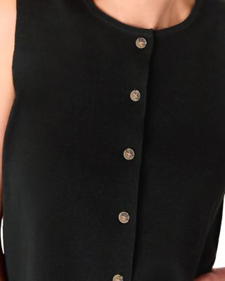 Lucy Button Front Knit Tank Top