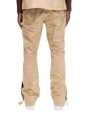 Relaxed Fit Snap Carpenter Jeans in Khaki