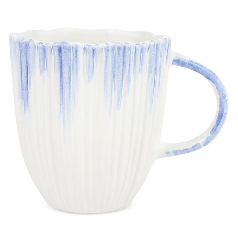 Vietri Bari Blue And White Mug In White