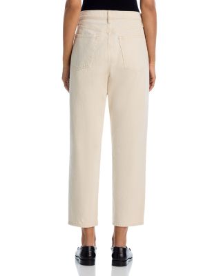 The Candle High Rise Ankle Tapered Jeans in Butter