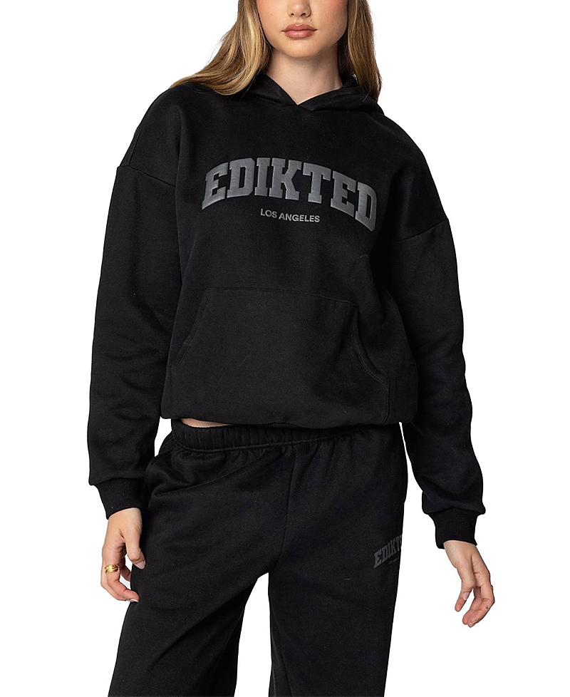 Edikted La Logo Hoodie In Black