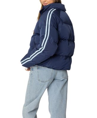 Sherry Side Striped Puffer Jacket