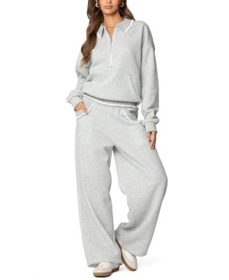 Ashtin Ruffle Trim Sweatpants