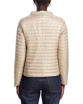 Matte to Shiny Reversible Puffer Coat