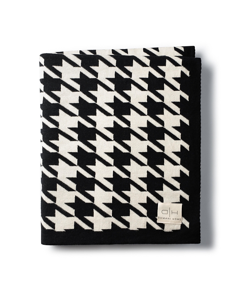 Domani Home Houndstooth Throw Blanket In Multi Colored