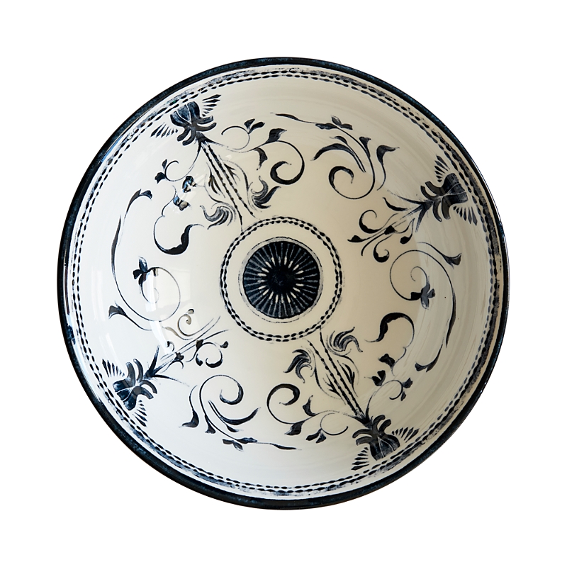 Lemieux Et Cie Bruges Blue Porcelain Ramen Bowl, Set Of 4