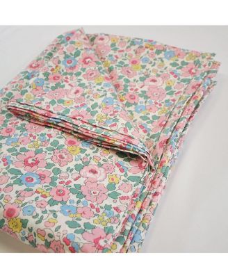  Liberty Fabric Betsy Candy Floss Print Flat Top Sheet, Queen