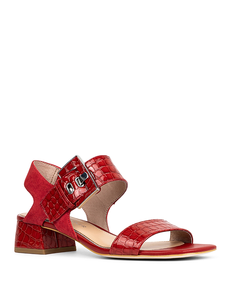 Donald Pliner Vixi Block Heel Sandal In Red