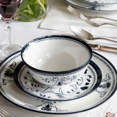 Bruges Blue Porcelain Salad Plate, Set of 4