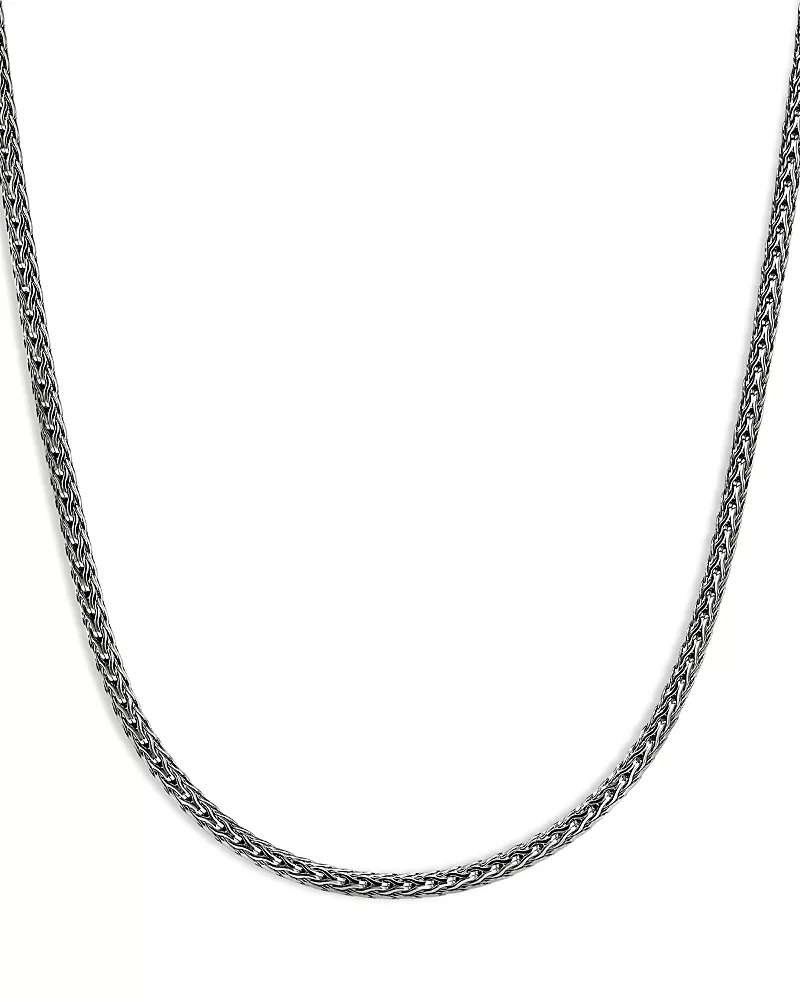 John Hardy Sterling Silver Chain Icon Mini Necklace, 22