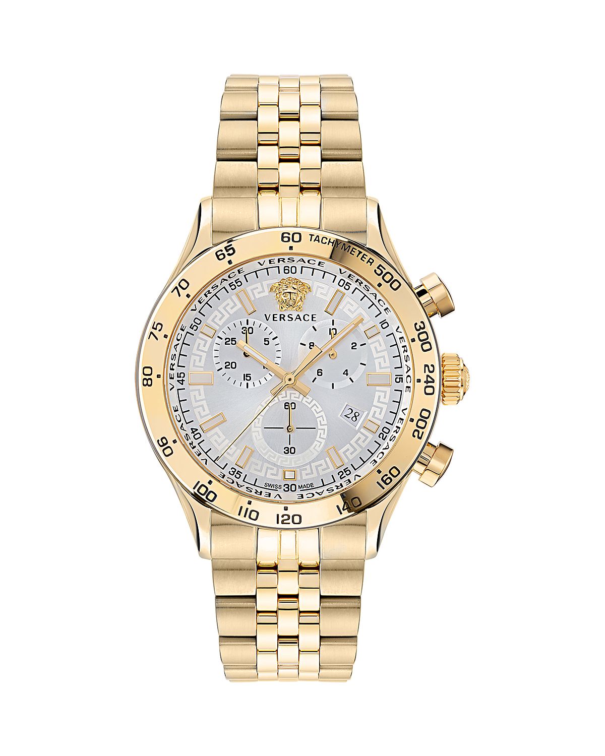 Versace Hellenyium Chronograph Bracelet Watch, 44mm