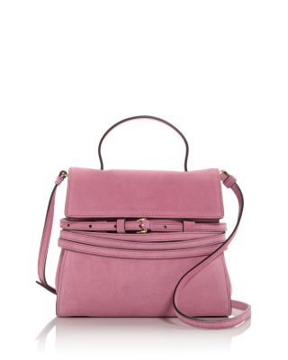 Moschino - Tie Me Suede Shoulder Bag