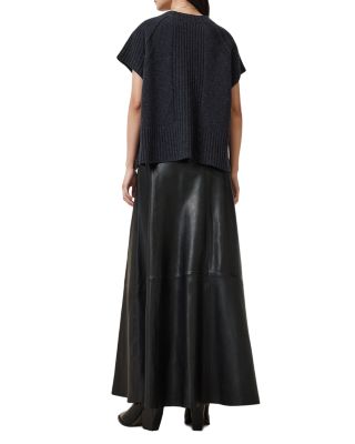 Giana Maxi Leather Skirt