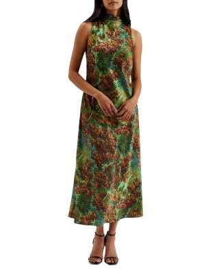 Ted Baker - Printed Midi Slip Dress