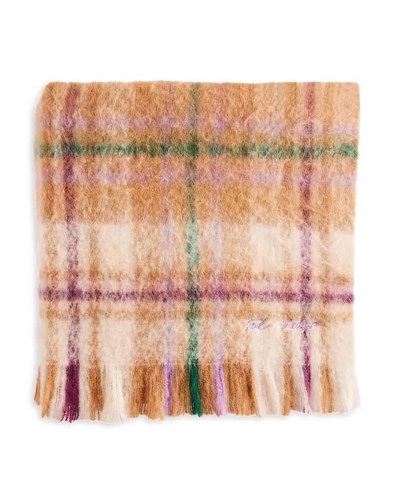 Ted Baker Chellis Checked Woven Scarf In Multicolor