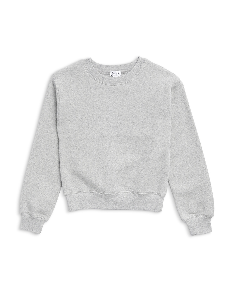 Shop Splendid Girls' Dream Sweatshirt - Big Kid In Light Heather Grey
